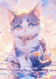 crystal blue cat