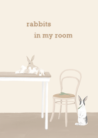 房間裡的兔子們