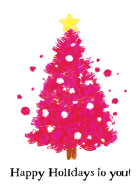 Happy Holidays Pink version
