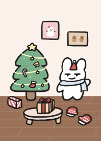 Doodle Bunny 5 :Cozy Christmas Nook