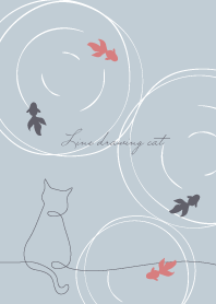 Line drawing cat_19_white