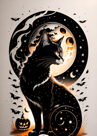 halloween cat c30F30