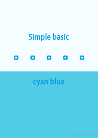 Simple basic cyan blue