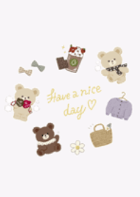 cute bear -have a nice day-