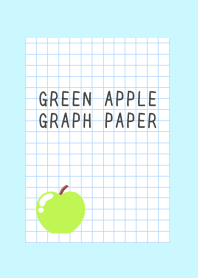 GREEN APPLE GRAPH PAPER-LIGHT BLUE