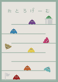 レトロゲーム1 / ベージュ&カーキ