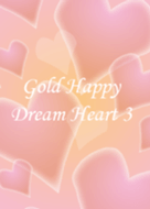 Gold Happy Dream Heart 3