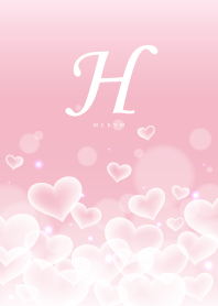 Initial -H- Heart cloud