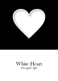 Simple White Heart.