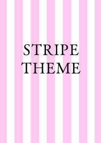 STRIPE THEME-WHITE&PINK
