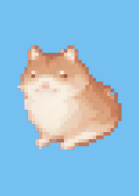 Hamster Pixel Art Theme  Blue 05