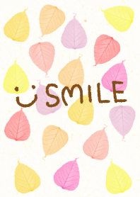 Colorful pink leaf smile-27-