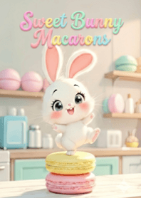 กระต่ายน้อยน่ารักในห้องครัว V.1