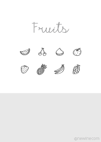 Fruits gray white