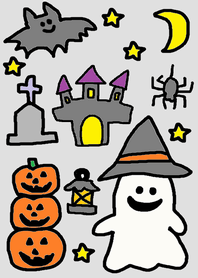 Happy halloween(light gray)