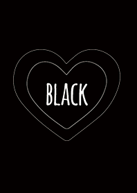 Black / Line Heart