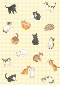 Cute cats plaid11