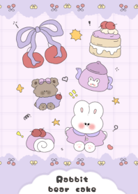 rabbit bear cake
