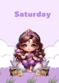 Lakshmi birthday color purple