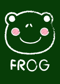 Simple Frog on a Blackboard theme