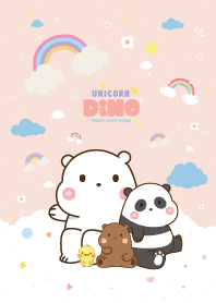 หมี3ตัว&น้องเป็ด ท้องฟ้าสายรุ้ง สวีทท