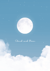 Cloud & Moon - blue 02