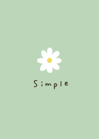 Natural green. Daisy.