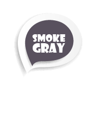 Smoke Grey Button In White