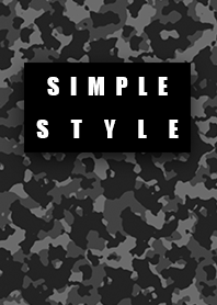 Simple style black camouflage