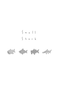 Small Shark /white gray monochrome