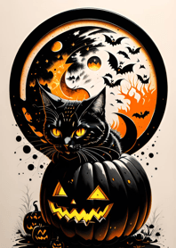 cat halloween 77161C