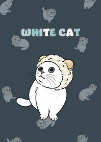 whitecat2 / dark indigo