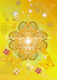 Gold clover and butterflies3
