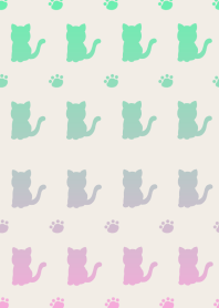 HAPPY GRADIENT CAT/BEIGE