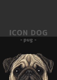 ICON DOG - Pug - BLACK/04