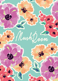 tropical flower mush room