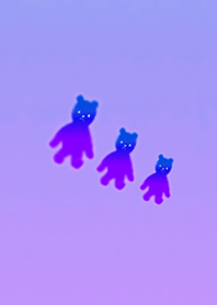 Fluffy bear light purple