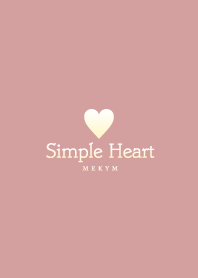 Dusky Pink Heart 6 -SIMPLE-