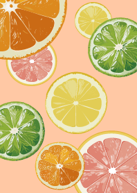 Delicious looking fruits orange