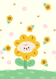 Puppy & Sunflower