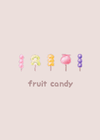 可愛いフルーツ飴 <くすみピンク>