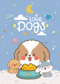 Dog Mini Galaxy Blue