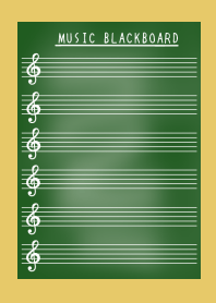 MUSIC BLACKBOARD-DUSTY YELLOW