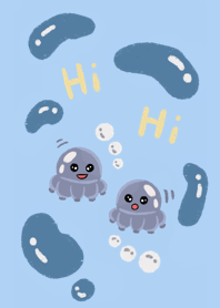 Banana squid and friends in the sea