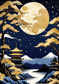 Bright Moon and Dawn eF9f88