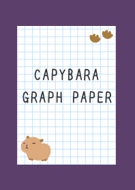 CAPYBARA GRAPH PAPER/DEEP PURPLE