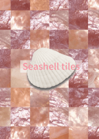 Seashell tiles -coquille pink-