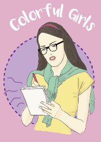 The Colorful Girls: Vintage Doodle