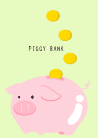 HAPPY PIGGY BANK-YELLOW GREEN