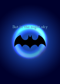 Bat in the night sky.